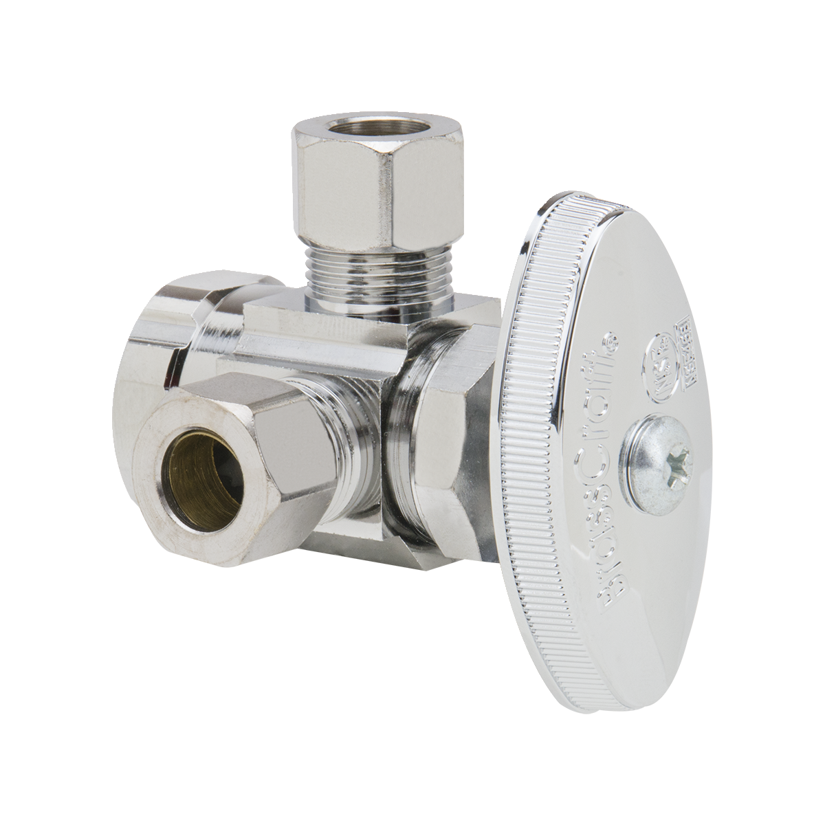 1/2 in. FIP x 3/8 in. O.D. Comp x 3/8 in. O.D. Comp BrassCraft